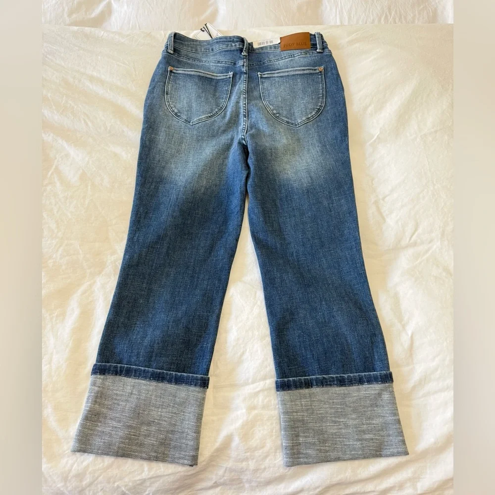 Judy Blue | SZ 9/ 29 | High Waist Tummy Control Capri Jeans High Rise Cuffed NWT - Picture 6 of 9
